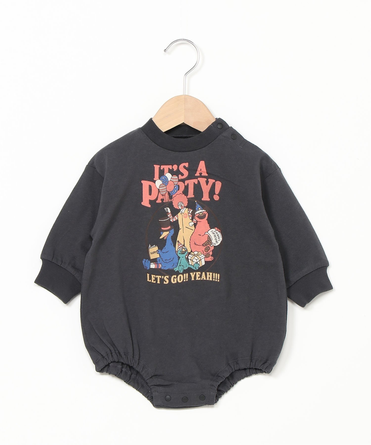 【オーシャンアンドグラウンド/OCEAN&GROUND / KIDS】のOCEAN GROUND/IT S PARTYプリントボディシャツ インテリア・キッズ・メンズ・レディースファッション・服の通販 founy(ファニー) 　ファッション　Fashion　キッズファッション　KIDS　おすすめ　Recommend　キャラクター　Character　ブラック|ID: prp329100004151069 ipo3291000000028563495