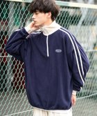 【ロッキーモンロー/Rocky Monroe】のオーバーサイズフリース ラインハーフジッププルオーバー 人気、トレンドファッション・服の通販 founy(ファニー) ファッション Fashion レディースファッション WOMEN トップス・カットソー Tops/Tshirt プルオーバー Pullover 軽量 Lightweight ハーフ Half バランス Balance フロント Front リラックス Relax ワイド Wide 再入荷 Restock/Back In Stock/Re Arrival おすすめ Recommend thumbnail B.ネイビー×オフ|ID: prp329100004151203 ipo3291000000028742134