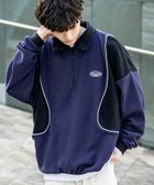 【ロッキーモンロー/Rocky Monroe】のオーバーサイズフリース ラインハーフジッププルオーバー 人気、トレンドファッション・服の通販 founy(ファニー) ファッション Fashion レディースファッション WOMEN トップス・カットソー Tops/Tshirt プルオーバー Pullover 軽量 Lightweight ハーフ Half バランス Balance フロント Front リラックス Relax ワイド Wide 再入荷 Restock/Back In Stock/Re Arrival おすすめ Recommend thumbnail C.ネイビー|ID: prp329100004151203 ipo3291000000028742140