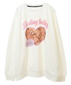 【キャンディストリッパー/Candy Stripper】のDARLING TEDDY SWEAT 人気、トレンドファッション・服の通販 founy(ファニー) ファッション Fashion レディースファッション WOMEN トップス・カットソー Tops/Tshirt パーカ Sweats スウェット Sweat ガーデン Garden グラフィック Graphic プリント Print thumbnail OFF WHITE|ID: prp329100004151243 ipo3291000000028759913