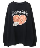 【キャンディストリッパー/Candy Stripper】のDARLING TEDDY SWEAT 人気、トレンドファッション・服の通販 founy(ファニー) ファッション Fashion レディースファッション WOMEN トップス・カットソー Tops/Tshirt パーカ Sweats スウェット Sweat ガーデン Garden グラフィック Graphic プリント Print thumbnail BLACK|ID: prp329100004151243 ipo3291000000028759914