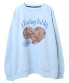 【キャンディストリッパー/Candy Stripper】のDARLING TEDDY SWEAT 人気、トレンドファッション・服の通販 founy(ファニー) ファッション Fashion レディースファッション WOMEN トップス・カットソー Tops/Tshirt パーカ Sweats スウェット Sweat ガーデン Garden グラフィック Graphic プリント Print thumbnail LIGHT BLUE|ID: prp329100004151243 ipo3291000000028759916