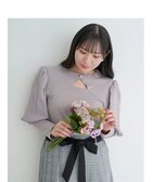 【その他のブランド/Other】の【WEB限定】マトンスリーブカットソー 人気、トレンドファッション・服の通販 founy(ファニー) ファッション Fashion レディースファッション WOMEN トップス・カットソー Tops/Tshirt カットソー Cut and Sewn カッティング Cutting スリーブ Sleeve パール Pearl ビジネス 仕事 通勤 Business thumbnail 紫|ID: prp329100004151301 ipo3291000000028758955