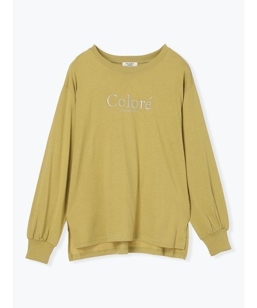 【その他のブランド/Other】のCOLOREラメロゴロングスリーブTシャツ 人気、トレンドファッション・服の通販 founy(ファニー) 　ファッション　Fashion　レディースファッション　WOMEN　トップス・カットソー　Tops/Tshirt　シャツ/ブラウス　Shirts/Blouses　ロング / Tシャツ　T-Shirts　スリーブ　Sleeve　ロング　Long　 other-1|ID: prp329100004151305 ipo3291000000028758990