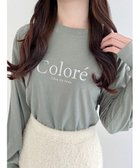 【その他のブランド/Other】のCOLOREラメロゴロングスリーブTシャツ カーキ|ID: prp329100004151305 ipo3291000000028758992