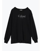 【その他のブランド/Other】のCOLOREラメロゴロングスリーブTシャツ 人気、トレンドファッション・服の通販 founy(ファニー) ファッション Fashion レディースファッション WOMEN トップス・カットソー Tops/Tshirt シャツ/ブラウス Shirts/Blouses ロング / Tシャツ T-Shirts スリーブ Sleeve ロング Long thumbnail 黒|ID: prp329100004151305 ipo3291000000028758993