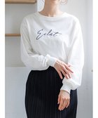 【その他のブランド/Other】のECLATロゴロングスリーブTシャツ 人気、トレンドファッション・服の通販 founy(ファニー) ファッション Fashion レディースファッション WOMEN トップス・カットソー Tops/Tshirt シャツ/ブラウス Shirts/Blouses ロング / Tシャツ T-Shirts シンプル Simple スリーブ Sleeve ロング Long thumbnail オフホワイト|ID: prp329100004151307 ipo3291000000028759003