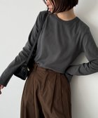 【キャナルジーン/CANAL JEAN】のEl mar(エルマール) コットンストレッチロングTシャツ 人気、トレンドファッション・服の通販 founy(ファニー) ファッション Fashion レディースファッション WOMEN トップス・カットソー Tops/Tshirt シャツ/ブラウス Shirts/Blouses ロング / Tシャツ T-Shirts インナー Inner カーディガン Cardigan シンプル Simple ベスト Vest thumbnail チャコールグレー|ID: prp329100004151330 ipo3291000000028899943