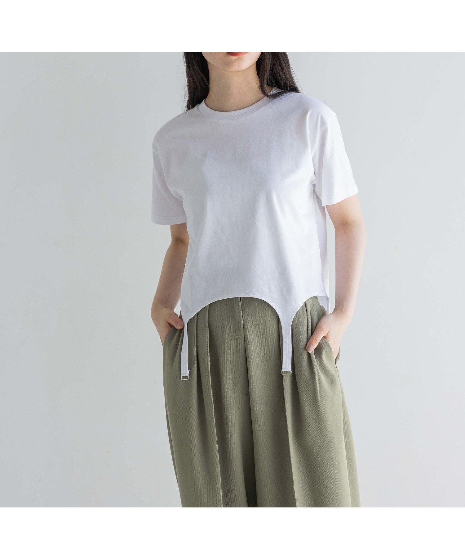 【ローリーズファーム/LOWRYS FARM】の【yuw】ガーターTee 人気、トレンドファッション・服の通販 founy(ファニー) 　ファッション　Fashion　レディースファッション　WOMEN　インド　India　コンパクト　Compact　シンプル　Simple　トレンド　Trend　バランス　Balance　ランジェリー　Lingerie　 other-1|ID: prp329100004151334 ipo3291000000028566483