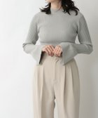 【ローリーズファーム/LOWRYS FARM】の【yuw】フレアスリーブニットプルオーバー 人気、トレンドファッション・服の通販 founy(ファニー) ファッション Fashion レディースファッション WOMEN トップス・カットソー Tops/Tshirt ニット Knit Tops プルオーバー Pullover おすすめ Recommend スリット Slit フレア Flare ワイド Wide ワイドリブ Wide Rib thumbnail グレー12|ID: prp329100004151439 ipo3291000000028569147