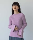 【ローリーズファーム/LOWRYS FARM】の【yuw】フレアスリーブニットプルオーバー 人気、トレンドファッション・服の通販 founy(ファニー) ファッション Fashion レディースファッション WOMEN トップス・カットソー Tops/Tshirt ニット Knit Tops プルオーバー Pullover おすすめ Recommend スリット Slit フレア Flare ワイド Wide ワイドリブ Wide Rib thumbnail パープル92|ID: prp329100004151439 ipo3291000000028569156