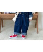 【アイモハ/aimoha / KIDS】の【aimoha-KIDS-】ユニセックスデニムオールインワン 人気、トレンドファッション・服の通販 founy(ファニー) ファッション Fashion キッズファッション KIDS おすすめ Recommend インナー Inner デニム Denim リラックス Relax ロング Long thumbnail ネイビー|ID: prp329100004151511 ipo3291000000028569846