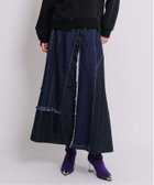 【アウラアイラ/AULA AILA】のDENIM COMBINATION TAFFETA SKIRT 人気、トレンドファッション・服の通販 founy(ファニー) ファッション Fashion レディースファッション WOMEN スカート Skirt デニム Denim バランス Balance フレア Flare thumbnail NAVY|ID: prp329100004151611 ipo3291000000028571380