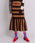 【アウラアイラ/AULA AILA】のBORDER PEPLUM SKIRT 人気、トレンドファッション・服の通販 founy(ファニー) ファッション Fashion レディースファッション WOMEN スカート Skirt ギャザー Gather テレコ Tereko ボーダー Border thumbnail CAMEL|ID: prp329100004151612 ipo3291000000028571383