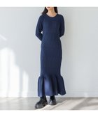 【ローリーズファーム/LOWRYS FARM】の【yuw】リブタイトフレアニットワンピース 人気、トレンドファッション・服の通販 founy(ファニー) ファッション Fashion レディースファッション WOMEN ワンピース Dress ニットワンピース Knit Dresses おすすめ Recommend アクセサリー Accessories ジャケット Jacket ストレート Straight バランス Balance 冬 Winter 春 Spring thumbnail ネイビー88|ID: prp329100004151637 ipo3291000000028571486