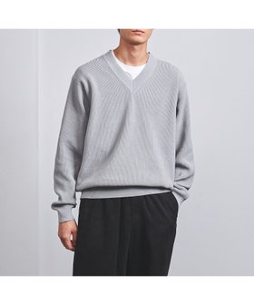 【ユナイテッドアローズ/UNITED ARROWS / MEN】 ミドルゲージ アゼ Vネックニット -ウォッシャブル-人気、トレンドファッション・服の通販 founy(ファニー) ファッション Fashion メンズファッション MEN おすすめ Recommend インナー Inner ウォッシャブル Washable カットソー Cut And Sew ミドル Middle ロング Long 冬 Winter 洗える Washable |ID:prp329100004151957