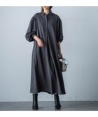 【ロートレ アモン/LAUTRE AMONT】の【WEB 一部店舗限定】スキッパーシャツワンピース≪洗濯機で洗える≫ 人気、トレンドファッション・服の通販 founy(ファニー) ファッション Fashion レディースファッション WOMEN ワンピース Dress シャツワンピース Shirt Dresses 洗える Washable thumbnail チャコールグレー|ID: prp329100004152269 ipo3291000000028825994