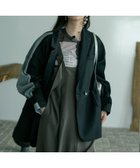 【スリーフォータイム/Three Four Time】のThree Four Time/BACKデニムドッキングBIG WテーラーJK 人気、トレンドファッション・服の通販 founy(ファニー) ファッション Fashion レディースファッション WOMEN デニム Denim ドッキング Docking thumbnail ブラック|ID: prp329100004152279 ipo3291000000028586300