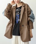 【スリーフォータイム/Three Four Time】のThree Four Time/BACKデニムドッキングBIG WテーラーJK 人気、トレンドファッション・服の通販 founy(ファニー) ファッション Fashion レディースファッション WOMEN デニム Denim ドッキング Docking thumbnail モカ|ID: prp329100004152279 ipo3291000000028586302