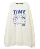 【キャンディストリッパー/Candy Stripper】のTIME SWEAT ONE-PIECE 人気、トレンドファッション・服の通販 founy(ファニー) ファッション Fashion レディースファッション WOMEN トップス・カットソー Tops/Tshirt パーカ Sweats スウェット Sweat グラフィック Graphic プリント Print thumbnail OFF WHITE|ID: prp329100004152283 ipo3291000000028586328