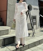 【パルグループ/PAL GROUP】の【mystic】シャイニーバックシャンワンピース 人気、トレンドファッション・服の通販 founy(ファニー) ファッション Fashion レディースファッション WOMEN ワンピース Dress シアー Sheer デニム Denim バランス Balance ベスト Vest レース Race 今季 This Season thumbnail オフホワイト|ID: prp329100004152289 ipo3291000000028586389