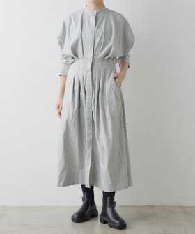 【パルグループ/PAL GROUP】の【ear PAPILLONNER】ウエストタックワンピース 人気、トレンドファッション・服の通販 founy(ファニー) ファッション Fashion レディースファッション WOMEN ワンピース Dress シンプル Simple スタンド Stand デニム Denim ベスト Vest ポケット Pocket 羽織 Haori おすすめ Recommend エレガント 上品 Elegant |ID:prp329100004152290