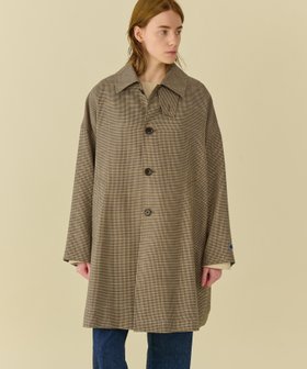 【ビショップ/Bshop】のウールチェック バルマカーンコート WOMEN 人気、トレンドファッション・服の通販 founy(ファニー) ファッション Fashion レディースファッション WOMEN アウター Coat Outerwear コート Coats クラシカル Classical ショルダー Shoulder チェック Check ドロップ Drop ミドル Middle |ID:prp329100004152302