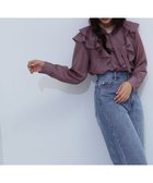 【ナチュラル ビューティー ベーシック/NATURAL BEAUTY BASIC】のラッフルフリルボウブラウス 人気、トレンドファッション・服の通販 founy(ファニー) ファッション Fashion レディースファッション WOMEN トップス・カットソー Tops/Tshirt シャツ/ブラウス Shirts/Blouses シアー Sheer ジャケット Jacket バランス Balance フロント Front ラッフル Raffle thumbnail モーヴパープル1|ID: prp329100004152308 ipo3291000000028699257