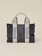 【スナイデル/SNIDEL】のフラッフィーフリルロゴバッグ 人気、トレンドファッション・服の通販 founy(ファニー) ファッション Fashion レディースファッション WOMEN バッグ Bag コンパクト Compact ショルダー Shoulder タンブラー Tumbler フェミニン Feminine フォルム Form フリル Frills マグネット Magnet ラップ Wrap 人気 Popularity 今季 This Season 日傘 Parasol thumbnail BLK[009]|ID: prp329100004152343 ipo3291000000028587073