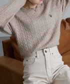 【ラナン/Ranan】のUSP ワンポイントケーブルニット 人気、トレンドファッション・服の通販 founy(ファニー) ファッション Fashion レディースファッション WOMEN トップス・カットソー Tops/Tshirt ニット Knit Tops イタリア Italy 腕時計 Watch クラシカル Classical コレクション Collection コーデュロイ Corduroy シンプル Simple スラックス Slacks デニム Denim 人気 Popularity フレア Flare ベーシック Basic ボトム Bottom メンズ Mens ワンポイント One Point thumbnail ベージュ|ID: prp329100004152526 ipo3291000000028589149