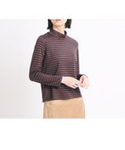 【スキャパ/SCAPA】のテンジクボーダーカットソー 人気、トレンドファッション・服の通販 founy(ファニー) ファッション Fashion レディースファッション WOMEN トップス・カットソー Tops/Tshirt カットソー Cut and Sewn アクリル Acrylic インナー Inner カットソー Cut And Sew スリット Slit ハイネック High Neck ボーダー Border ワンポイント One Point thumbnail ネイビー|ID: prp329100004152655 ipo3291000000028590529