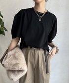 【パルグループ/PAL GROUP】の【DouDou】袖バルーンTEE 人気、トレンドファッション・服の通販 founy(ファニー) ファッション Fashion レディースファッション WOMEN トップス・カットソー Tops/Tshirt 2024年 2024 2024-2025秋冬・A/W Aw/Autumn/Winter/Fw/Fall/2024-2025 A/W・秋冬 Aw・Autumn/Winter・Fw・Fall-Winter 冬 Winter おすすめ Recommend インナー Inner カットソー Cut And Sew キャミワンピース Cami Dress サロペット Overalls スリーブ Sleeve バルーン Balloon 再入荷 Restock/Back In Stock/Re Arrival thumbnail ブラック|ID: prp329100004152666 ipo3291000000028590627