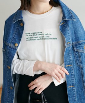 【ディスコート/Discoat】の【WEB限定】刺繍ロゴロンT 人気、トレンドファッション・服の通販 founy(ファニー) ファッション Fashion レディースファッション WOMEN トップス・カットソー Tops/Tshirt ロング / Tシャツ T-Shirts インナー Inner シンプル Simple フィット Fit ベーシック Basic ロング Long ワンポイント One Point 人気 Popularity |ID:prp329100004152765