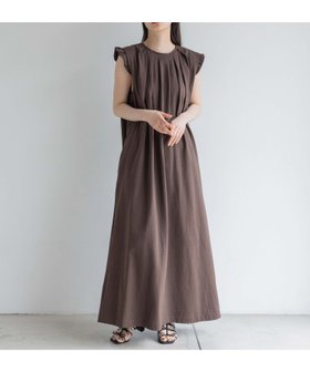 【ローリーズファーム/LOWRYS FARM】 【yuw】ショルダーレイヤーノースリーブワンピース人気、トレンドファッション・服の通販 founy(ファニー) ファッション Fashion レディースファッション WOMEN ワンピース Dress ショルダー Shoulder シンプル Simple バランス Balance バルーン Balloon フリル Frills フレア Flare ワイド Wide 再入荷 Restock/Back In Stock/Re Arrival |ID:prp329100004152769