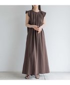 【ローリーズファーム/LOWRYS FARM】の【yuw】ショルダーレイヤーノースリーブワンピース 人気、トレンドファッション・服の通販 founy(ファニー) ファッション Fashion レディースファッション WOMEN ワンピース Dress ショルダー Shoulder シンプル Simple バランス Balance バルーン Balloon フリル Frills フレア Flare ワイド Wide 再入荷 Restock/Back In Stock/Re Arrival thumbnail ブラウン58|ID: prp329100004152769 ipo3291000000028591793