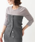 【スローブ イエナ/SLOBE IENA】のコットンリブビスチェ 人気、トレンドファッション・服の通販 founy(ファニー) ファッション Fashion レディースファッション WOMEN トップス・カットソー Tops/Tshirt ビスチェ Bustier 2024年 2024 2024-2025秋冬・A/W Aw/Autumn/Winter/Fw/Fall/2024-2025 A/W・秋冬 Aw・Autumn/Winter・Fw・Fall-Winter おすすめ Recommend ビスチェ Bustier フロント Front ベーシック Basic ラップ Wrap thumbnail グレー|ID: prp329100004152864 ipo3291000000028592703