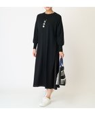 【ジョルジュ レッシュ/GEORGES RECH】のドルマンスリーブサテン切替ニットワンピース 人気、トレンドファッション・服の通販 founy(ファニー) ファッション Fashion レディースファッション WOMEN ワンピース Dress ニットワンピース Knit Dresses おすすめ Recommend サテン Satin シンプル Simple デニム Denim ロング Long ワイド Wide 切替 Switching 夏 Summer thumbnail ブラック|ID: prp329100004153297 ipo3291000000028597889