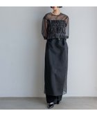 【ローリーズファーム/LOWRYS FARM】の【yuw】オーガンジーセットワンピース 人気、トレンドファッション・服の通販 founy(ファニー) ファッション Fashion レディースファッション WOMEN ワンピース Dress オーガンジー Organdy シンプル Simple ジャケット Jacket スリット Slit スリーブ Sleeve ハーフ Half バランス Balance ビスチェ Bustier ワッシャー Washer 再入荷 Restock/Back In Stock/Re Arrival おすすめ Recommend thumbnail ブラック09|ID: prp329100004153314 ipo3291000000028599913