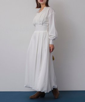 【センスオブプレイス/SENSE OF PLACE by URBAN RESEARCH】のスキッパーバルーンワンピース 人気、トレンドファッション・服の通販 founy(ファニー) ファッション Fashion レディースファッション WOMEN ワンピース Dress 2024年 2024 2024-2025秋冬・A/W Aw/Autumn/Winter/Fw/Fall/2024-2025 A/W・秋冬 Aw・Autumn/Winter・Fw・Fall-Winter 冬 Winter スキッパー Skipper フィット Fit フレア Flare |ID:prp329100004153318