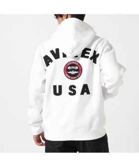 【アヴィレックス/AVIREX / MEN】のVARSITY LOGO SWEAT ZIP UP PARKA /バーシティ ロゴ スウェット ジップアップ パーカー 人気、トレンドファッション・服の通販 founy(ファニー) ファッション Fashion メンズファッション MEN アメリカン American クラシカル Classical グラフィック Graphic ジップアップ Zip Up ジャケット Jacket スウェット Sweat スポーツ Sports 人気 Popularity パーカー Hoodie ミリタリー Military |ID:prp329100004153341