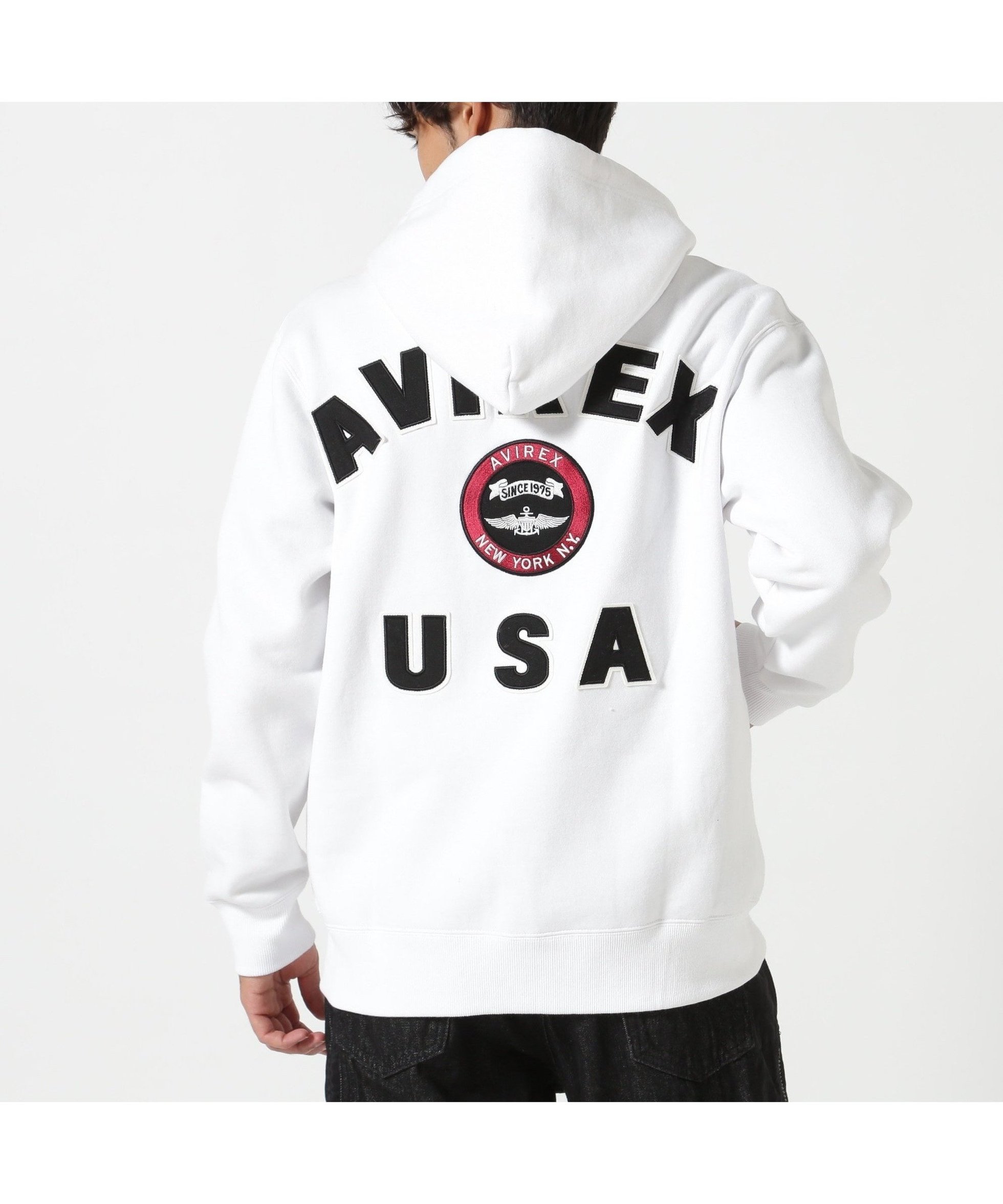 【アヴィレックス/AVIREX / MEN】のVARSITY LOGO SWEAT ZIP UP PARKA /バーシティ ロゴ スウェット ジップアップ パーカー 人気、トレンドファッション・服の通販 founy(ファニー) 　ファッション　Fashion　メンズファッション　MEN　アメリカン　American　クラシカル　Classical　グラフィック　Graphic　ジップアップ　Zip Up　ジャケット　Jacket　スウェット　Sweat　スポーツ　Sports　人気　Popularity　パーカー　Hoodie　ミリタリー　Military　 other-1|ID: prp329100004153341 ipo3291000000028604294