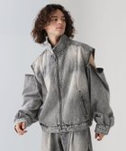 【ハレ/HARE / MEN】の【SET UP対応】2WAY-ZIPデニムブルゾン 人気、トレンドファッション・服の通販 founy(ファニー) ファッション Fashion メンズファッション MEN インナー Inner セットアップ Set Up デニム Denim フロント Front ブルゾン Blouson ベスト Vest thumbnail 【セットアップ対応】グレー11|ID: prp329100004153388 ipo3291000000028605179