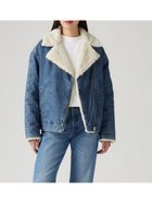 【リーバイス/Levis】のシェルパ フライトジャケット ミディアムインディゴ IN THE AIR 人気、トレンドファッション・服の通販 founy(ファニー) ファッション Fashion レディースファッション WOMEN アウター Coat Outerwear ジャケット Jackets ジャケット Jacket フィット Fit リラックス Relax thumbnail Medium Indigo - Worn In|ID: prp329100004153481 ipo3291000000028606889