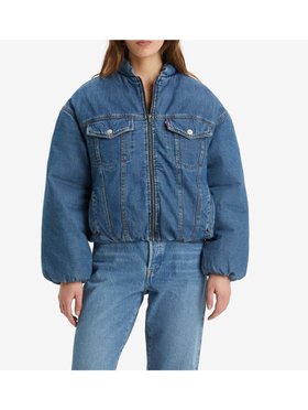 【リーバイス/Levis】の90S PADDED トラッカージャケット ミディアムインディゴ PLUSHY 人気、トレンドファッション・服の通販 founy(ファニー) ファッション Fashion レディースファッション WOMEN アウター Coat Outerwear ジャケット Jackets クール Cool シェイプ Shape シンプル Simple ジャケット Jacket トレンド Trend |ID:prp329100004153484