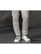 【ニコル/NICOLE / MEN】の【WEB限定】ポンチスウェードムラスモーク柄ストレッチパンツ 19ライトグレー|ID: prp329100004153511 ipo3291000000028607138