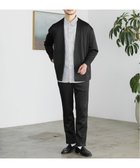 【ザ カジュアル/THE CASUAL / MEN】のハイストレッチリラクシングノーカラージャケット イージーテーパードパンツ ブラック|ID: prp329100004153535 ipo3291000000028607484