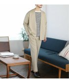 【ザ カジュアル/THE CASUAL / MEN】のハイストレッチリラクシングノーカラージャケット イージーテーパードパンツ ベージュ|ID: prp329100004153535 ipo3291000000028607486