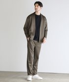 【ザ カジュアル/THE CASUAL / MEN】のハイストレッチリラクシングノーカラージャケット イージーテーパードパンツ カーキ|ID: prp329100004153535 ipo3291000000028607489