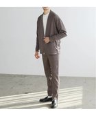 【ザ カジュアル/THE CASUAL / MEN】のハイストレッチリラクシングノーカラージャケット イージーテーパードパンツ モカ|ID: prp329100004153535 ipo3291000000028607499