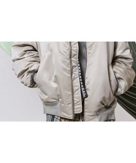 【メゾンスペシャル/MAISON SPECIAL】のPrime-Over Wool Nylon MA-1 Bomber Jacket 人気、トレンドファッション・服の通販 founy(ファニー) ファッション Fashion レディースファッション WOMEN アウター Coat Outerwear ジャケット Jackets MA-1 MA-1 インナー Inner ギャザー Gather コレクション Collection 軽量 Lightweight スタイリッシュ Stylish 定番 Standard パターン Pattern フレンチ French ポケット Pocket エレガント 上品 Elegant |ID:prp329100004153572